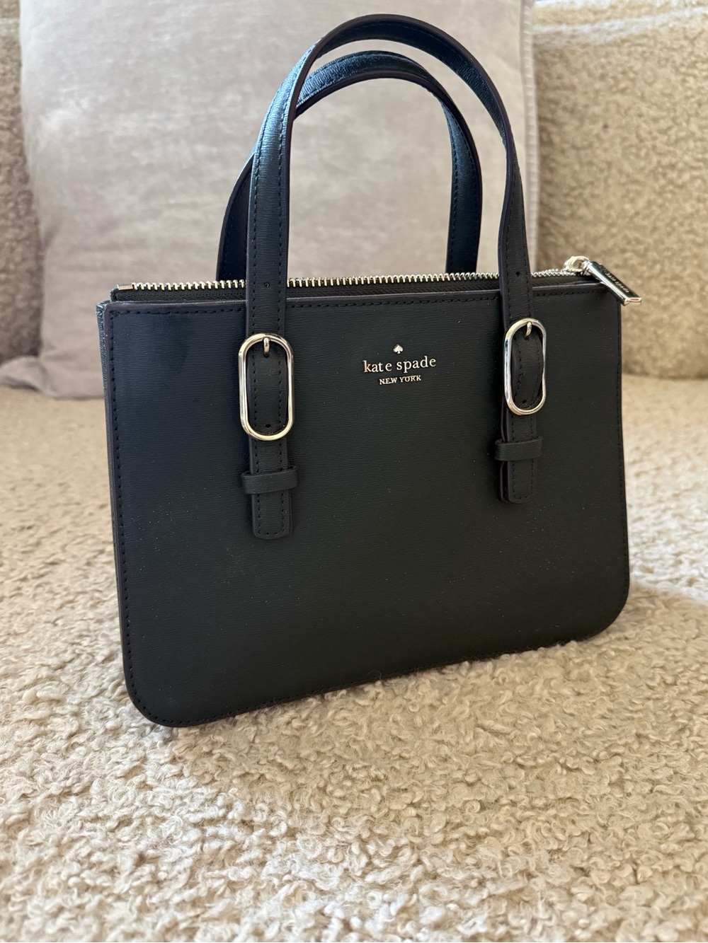 kate spade Dark Forest Green Leather Mini Top-Handle Bag